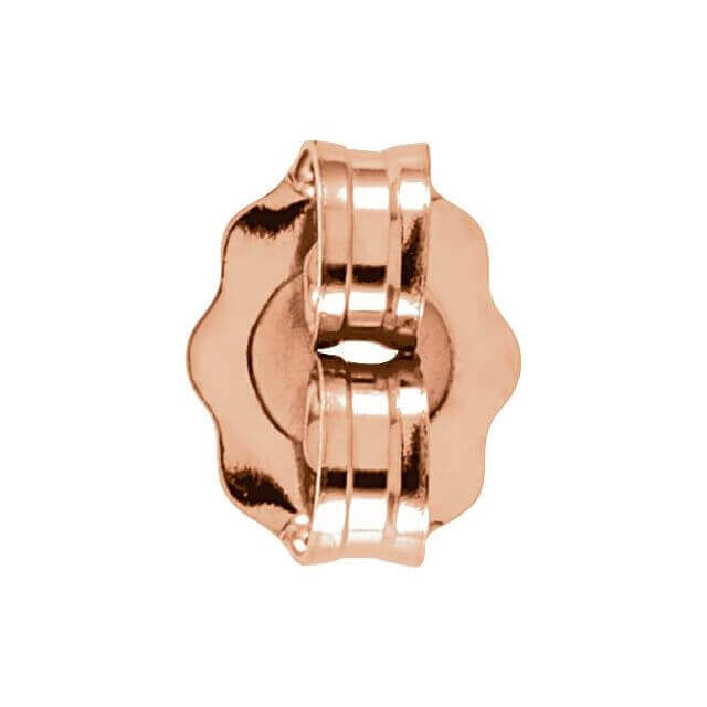 Rose gold earring back stopper from our premium jewelry collection.