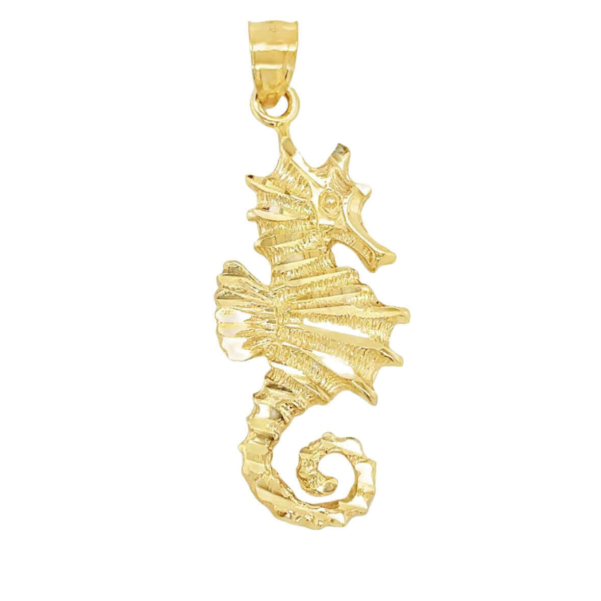Elegant gold seahorse pendant from our exclusive jewelry collection.