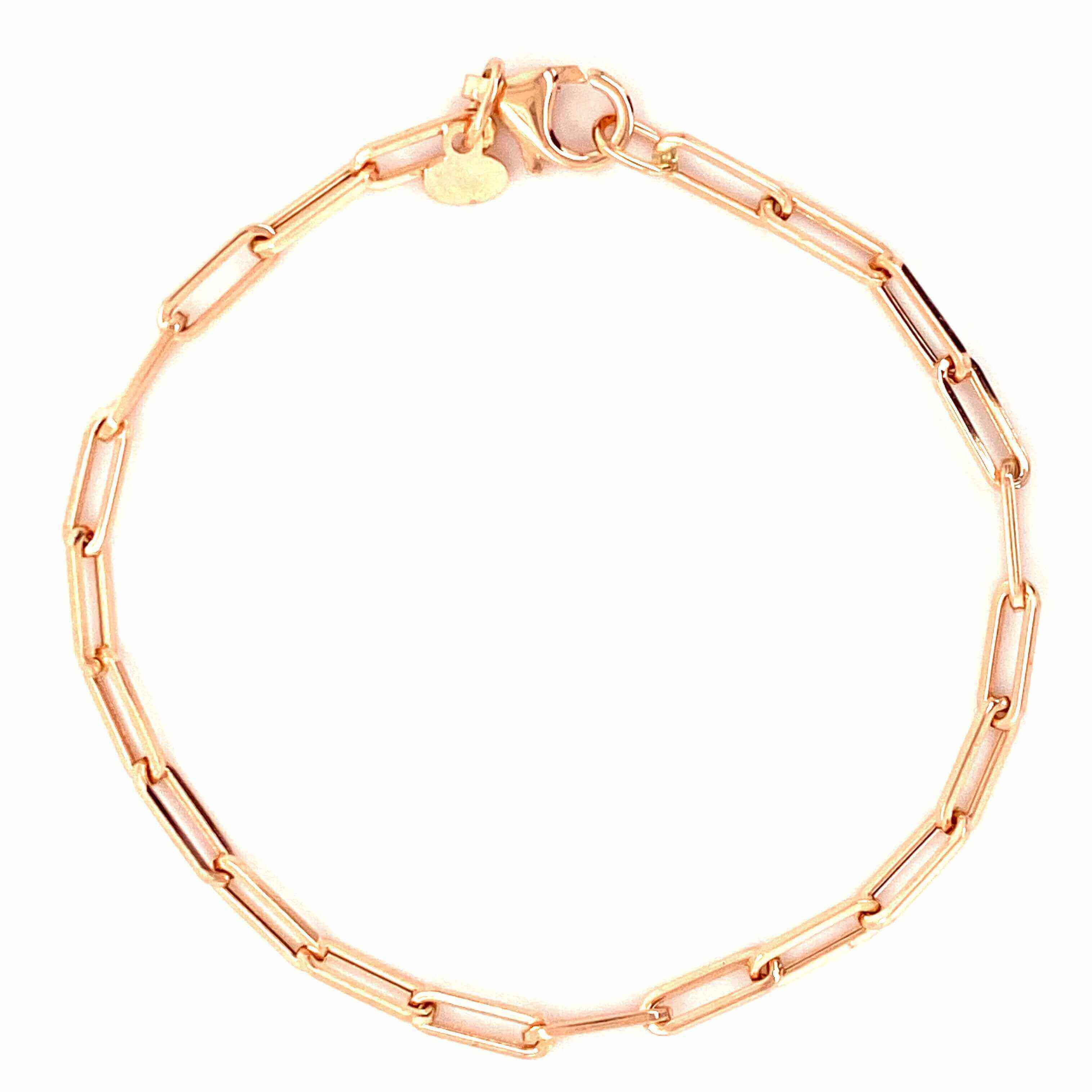 Elegant rose gold link bracelet from our premium jewelry collection.