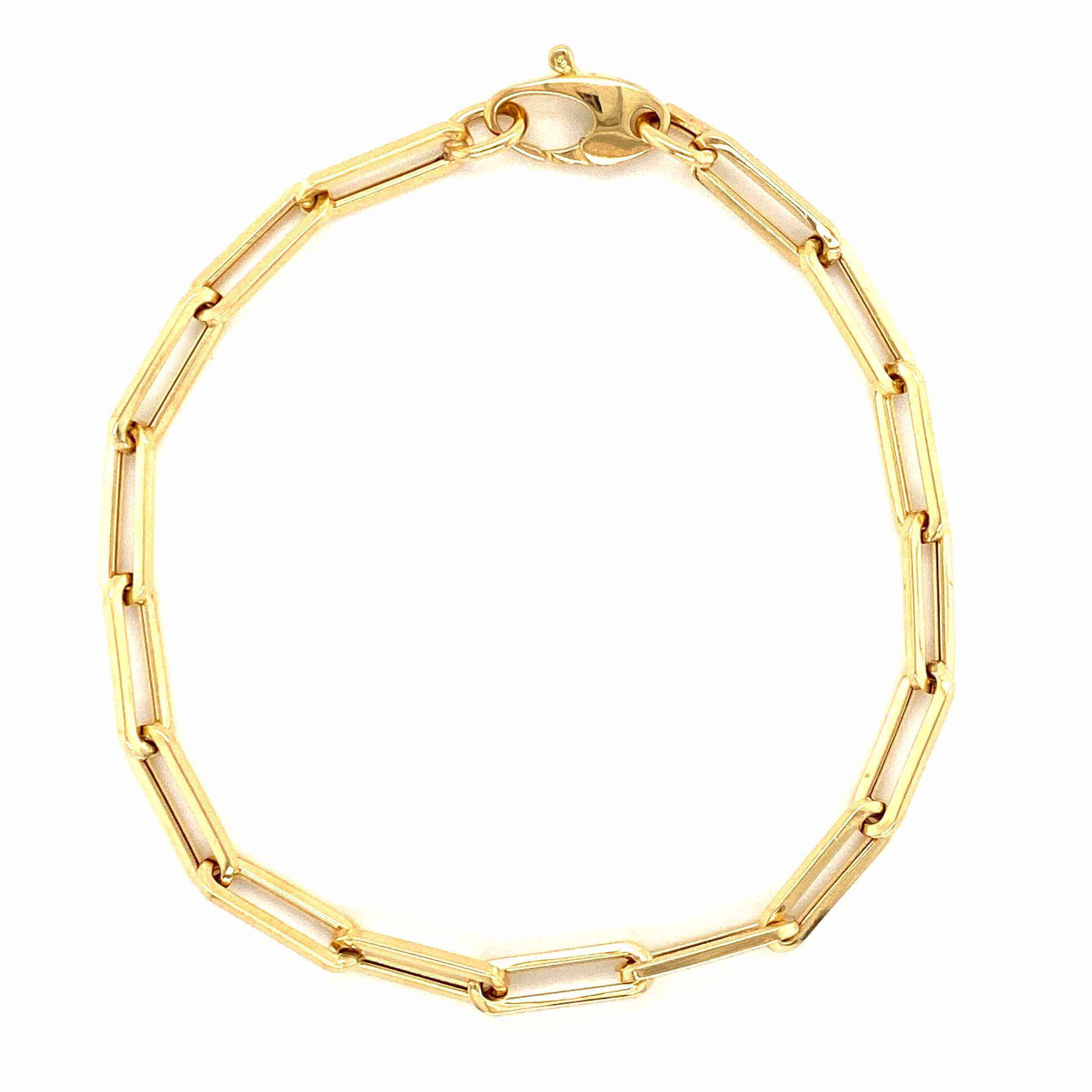 Elegant gold link bracelet for women from our luxury jewelry collection, perfect accessory for any occasion and outfit.