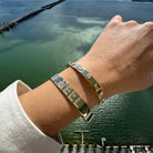 14K Gold Personalized Name Diamond Cuff Bracelet Bracelets by Izakov Diamonds + Fine Jewelry | Izakov
