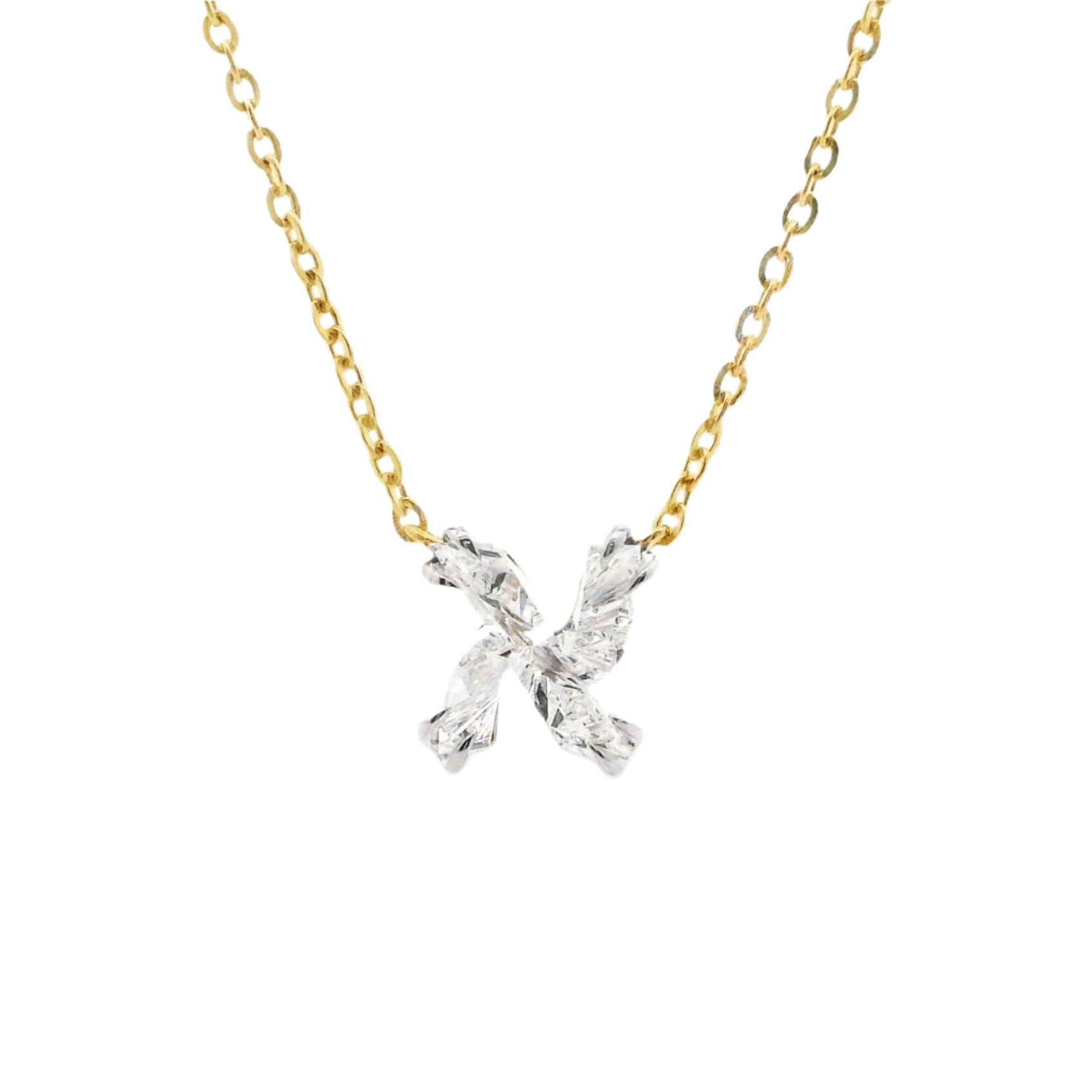 14K gold necklace featuring a lab-grown diamond Hebrew letter in an intricate design, measuring 8.5mm and weighing 2.50-3.00 carats.
