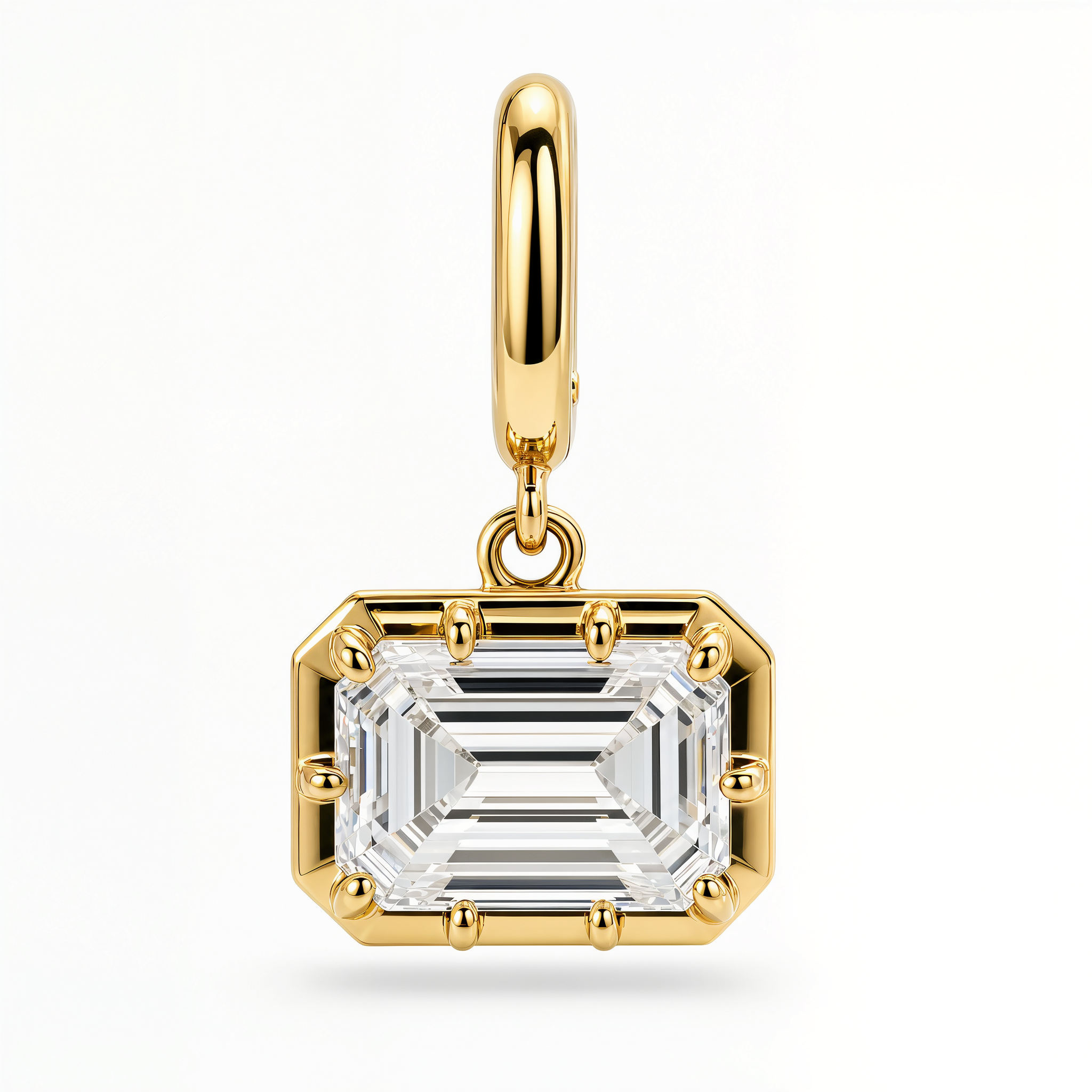 Multi Prong Set Lab Diamond Pendant