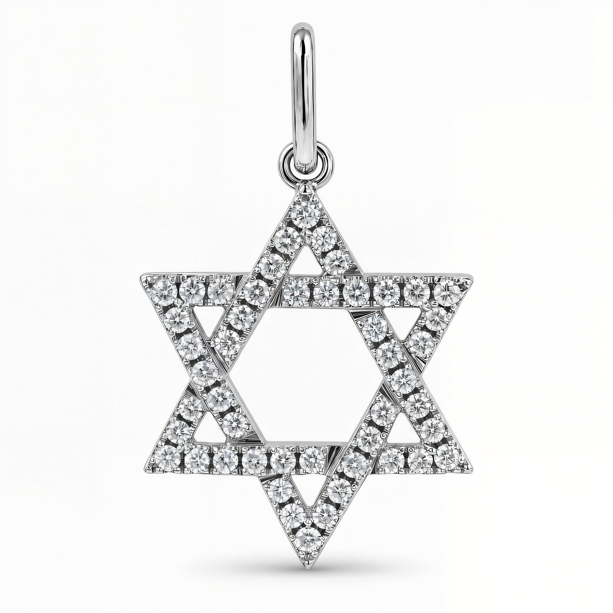 Star of David Diamond Pendant