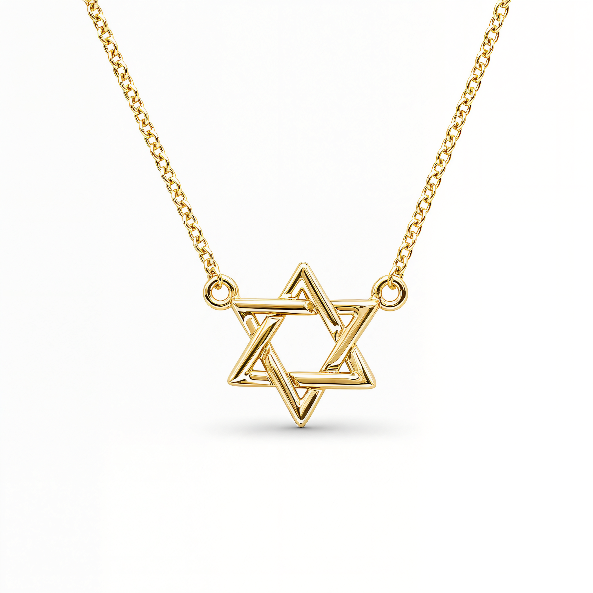 Star Of David Gold Necklace