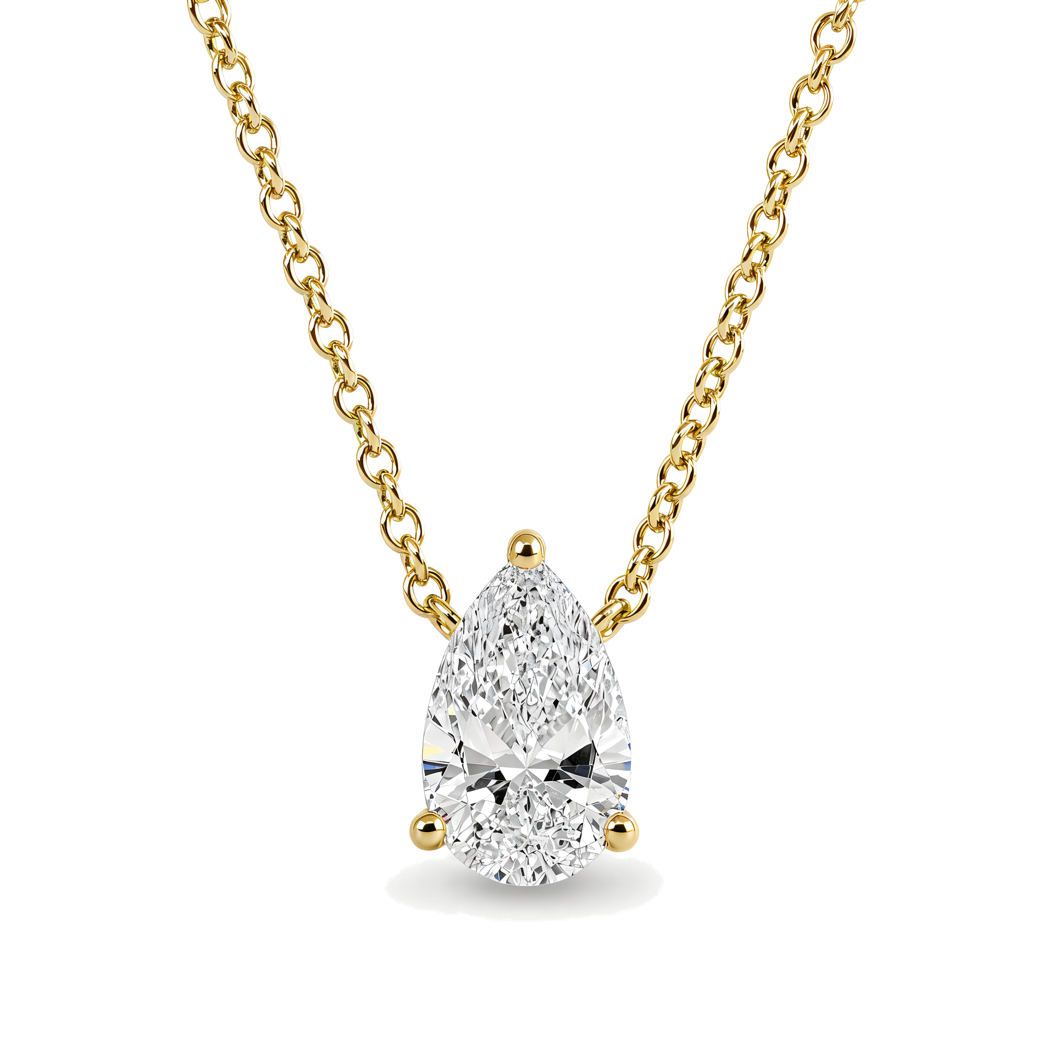 Floating Solitaire Lab-Grown Diamond Necklace