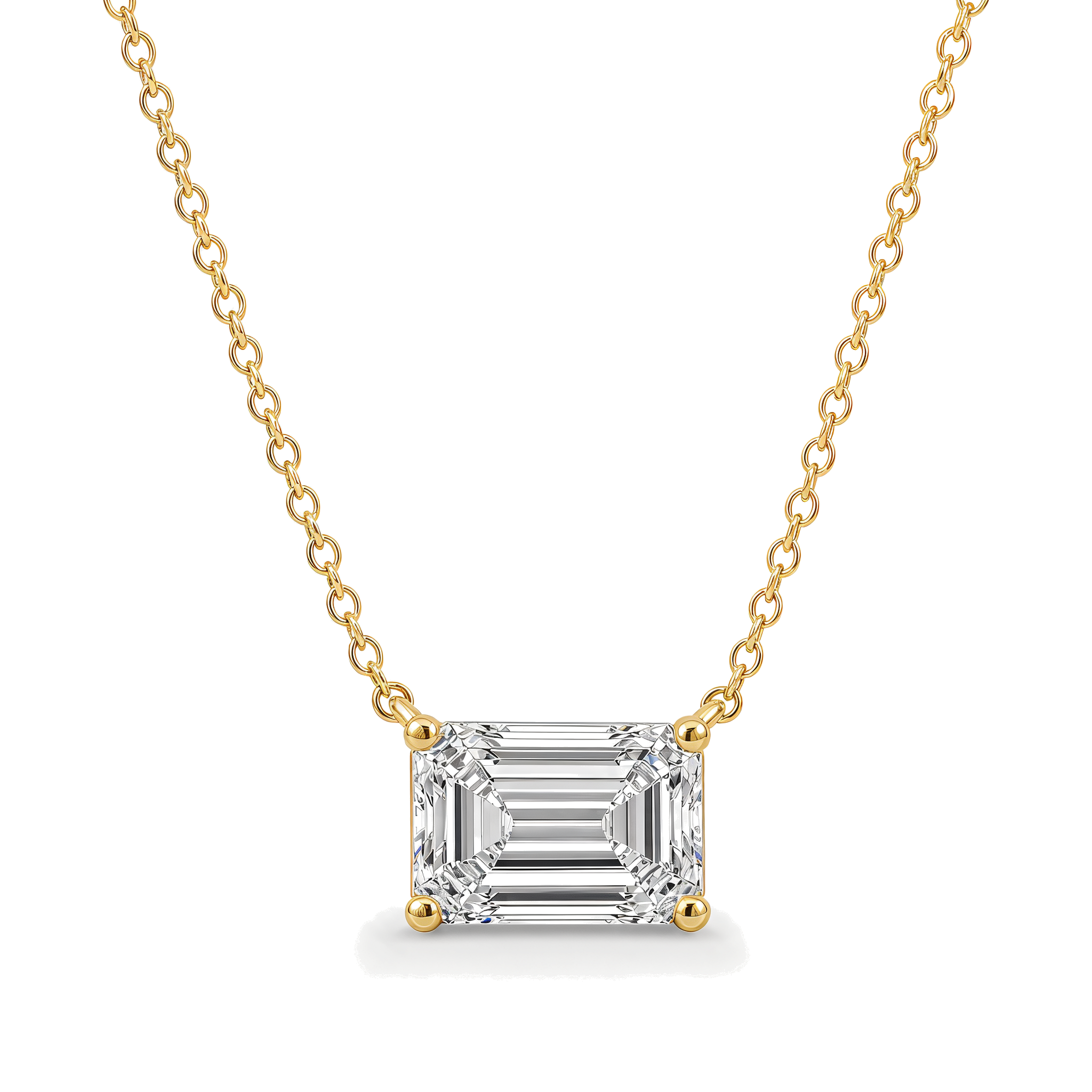 Floating Solitaire Lab-Grown Diamond Necklace