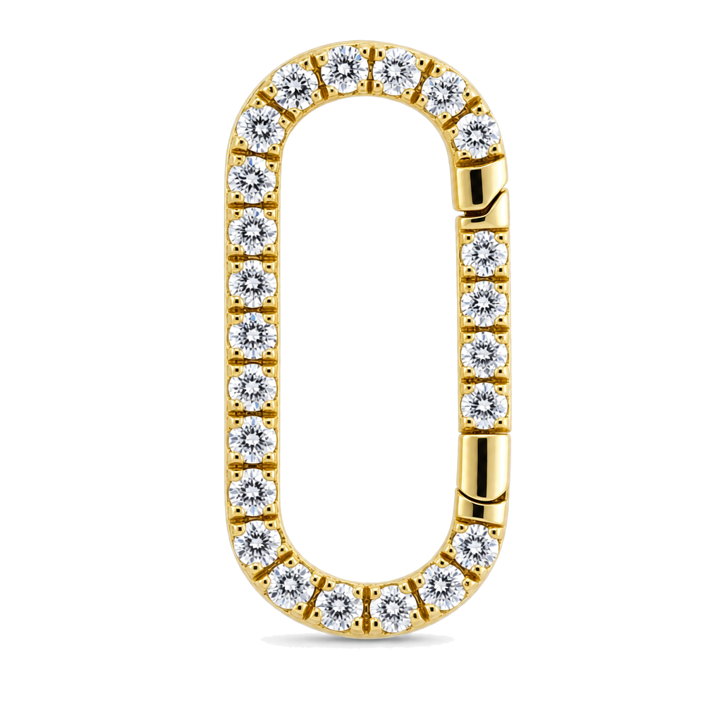 Oval Link Diamond Charm Enhancer