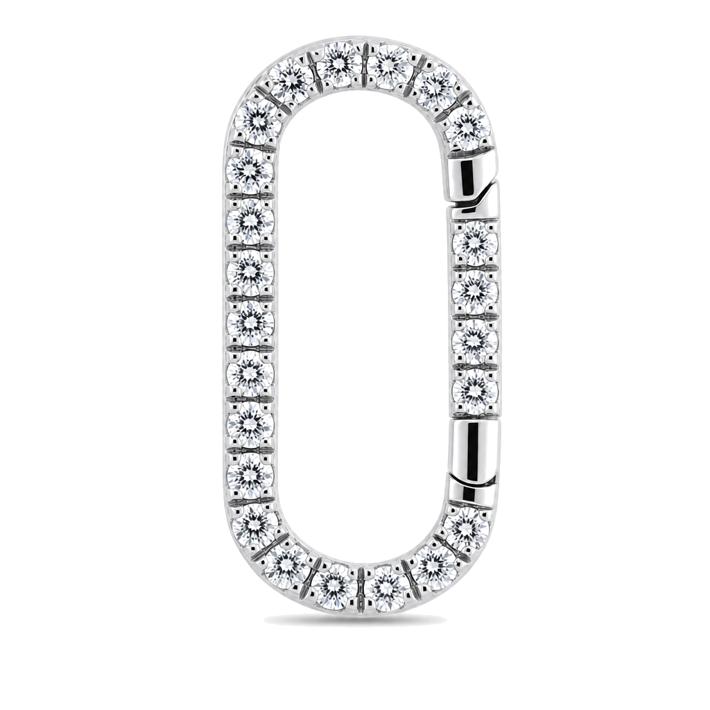 Oval Link Diamond Charm Enhancer