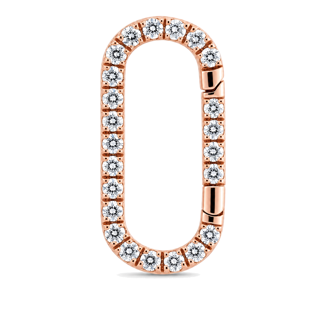 Oval Link Diamond Charm Enhancer