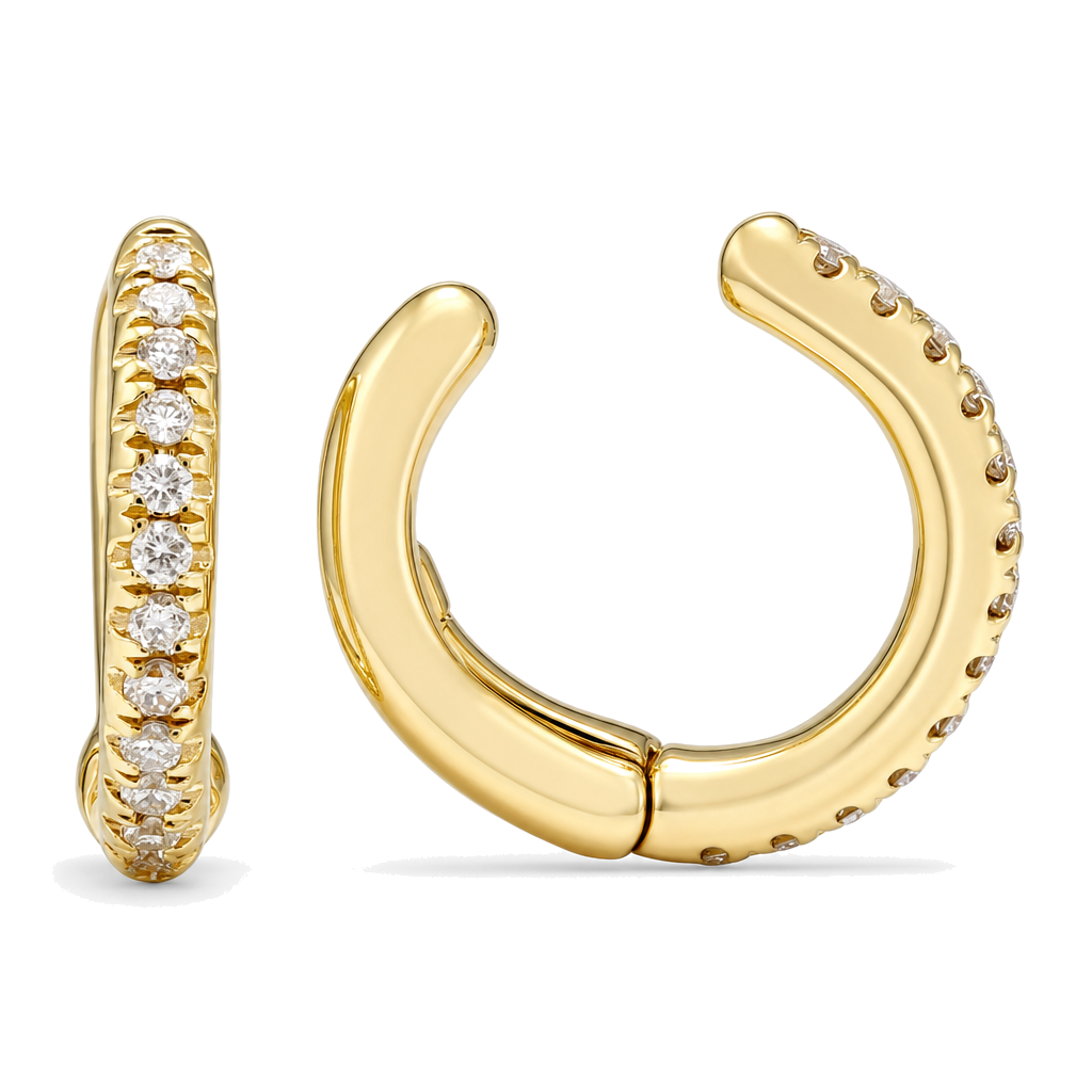 Micro Pave Diamond Ear Cuff