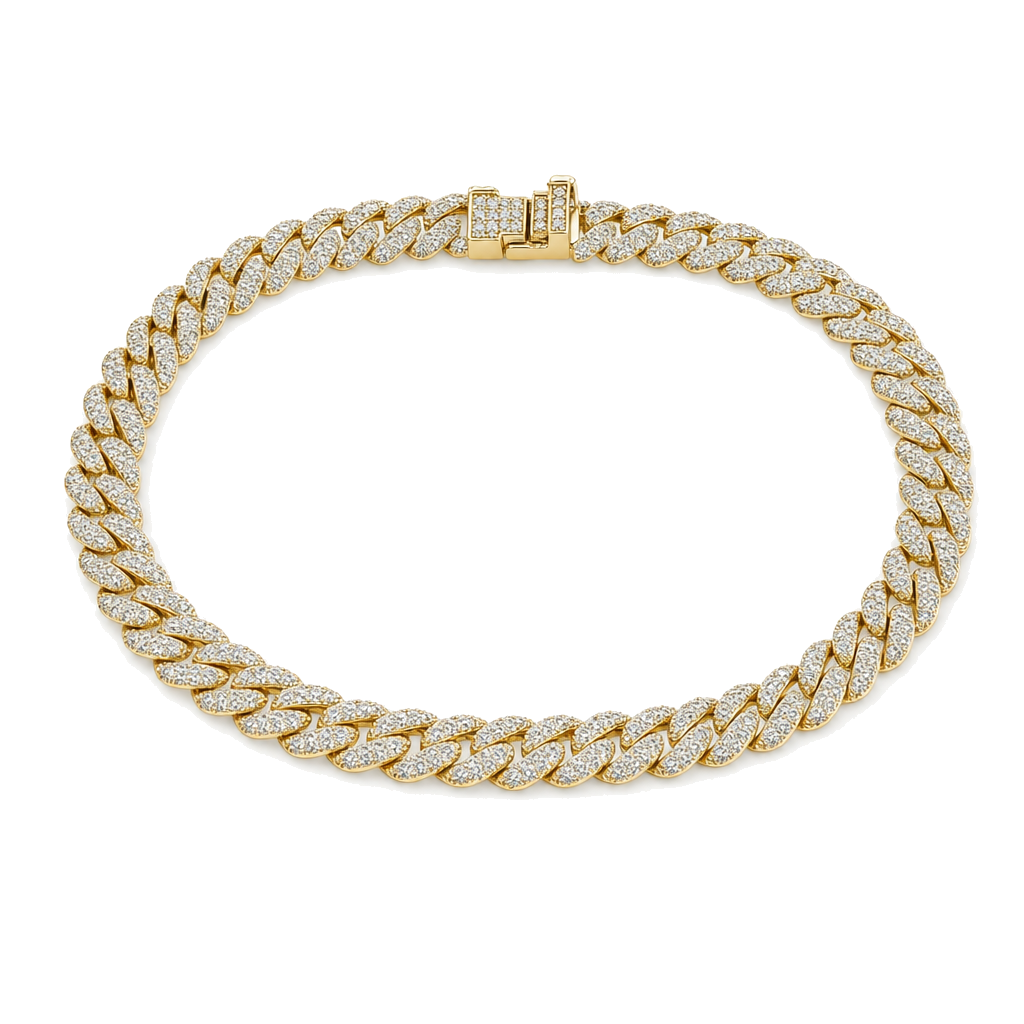 Classic Miami Cuban Link Diamond Bracelet
