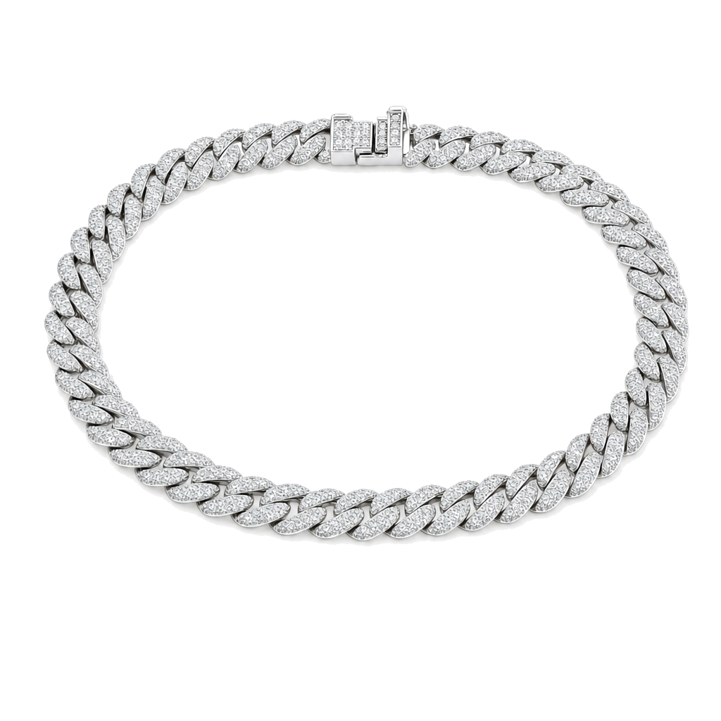 Classic Miami Cuban Link Diamond Bracelet
