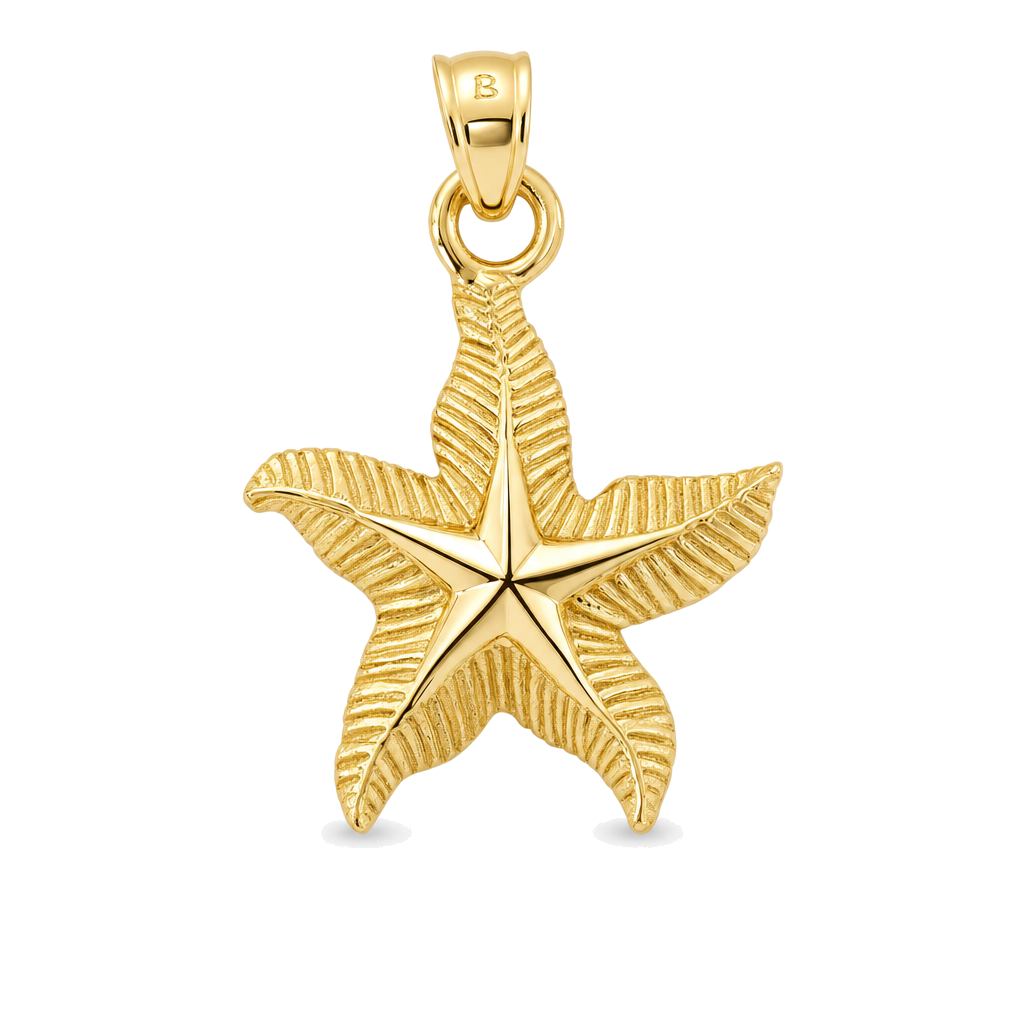 Sea Star Gold Charm