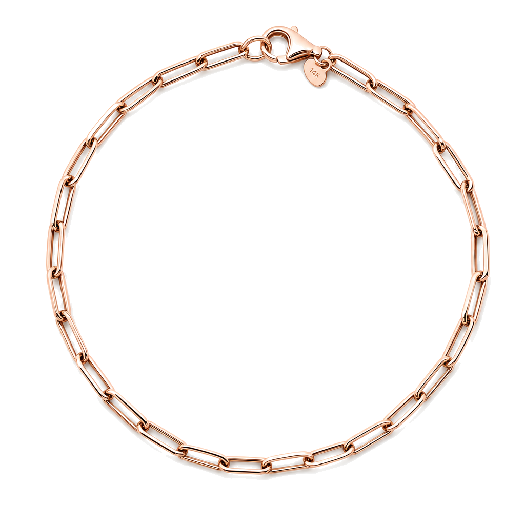 Paper Clip Gold Chain Anklet