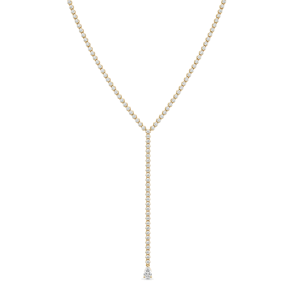 Diamond Tennis Lariat Y Necklace, diamond, Izakov Fine Jewelry