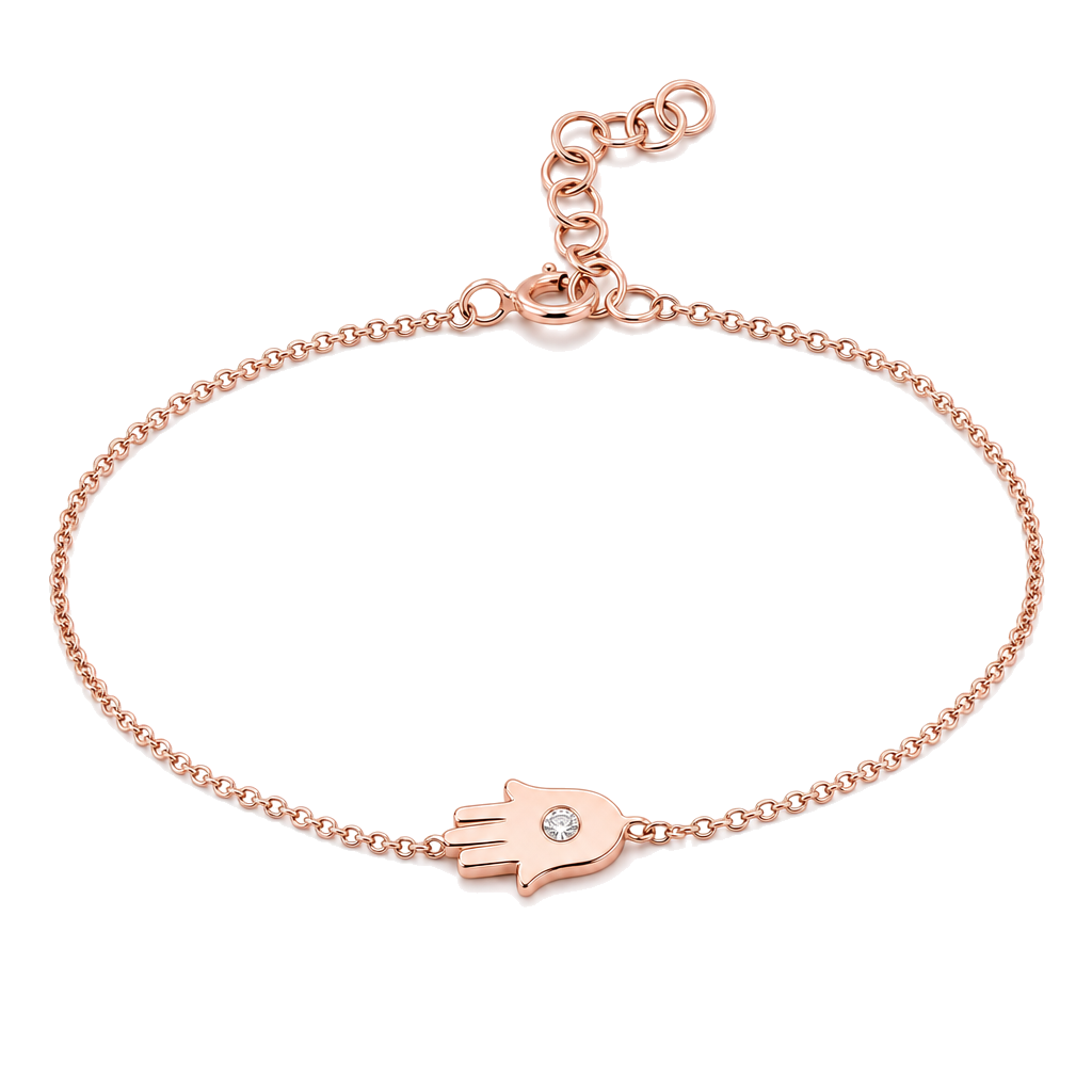 Diamond Accented Hamsa Bracelet, view 8
