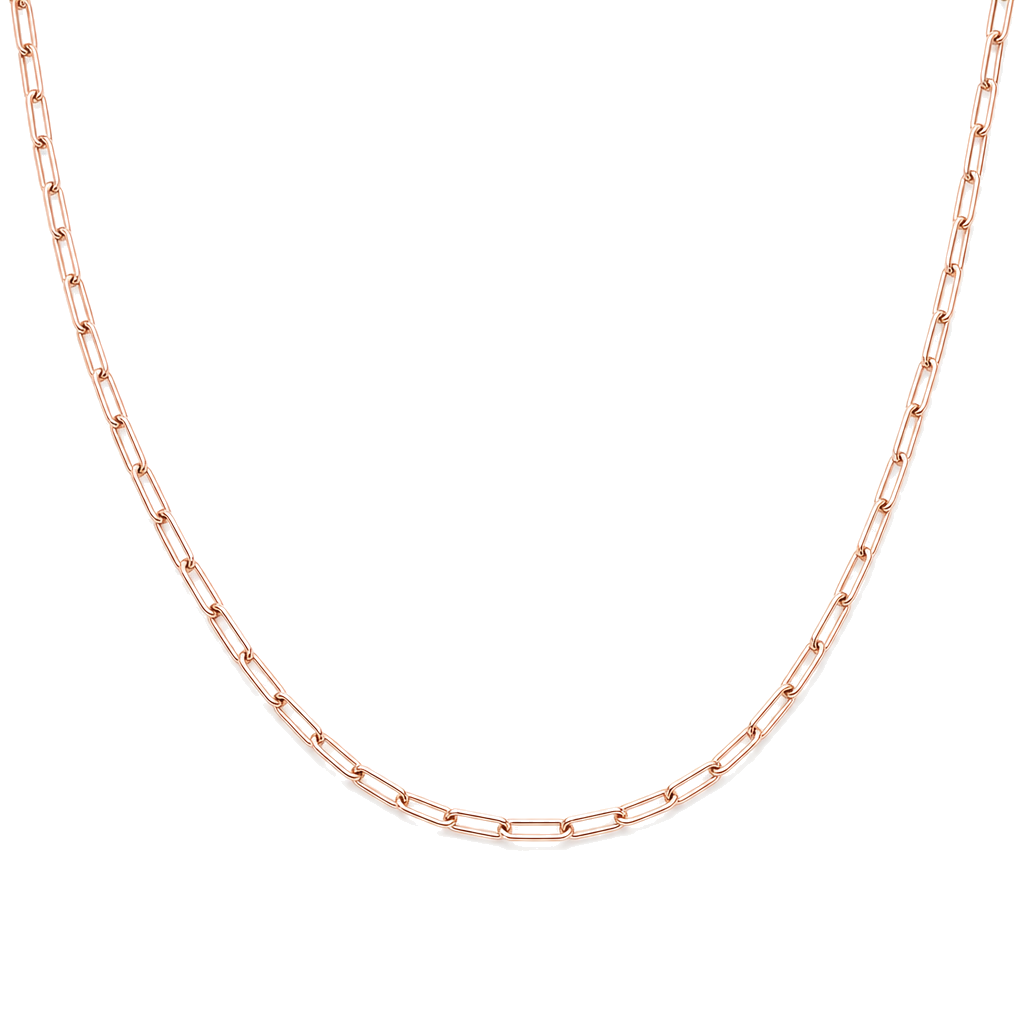 Diamond Cut Cable Link Chain Gold Necklace