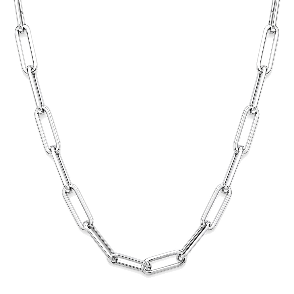Paper Clip Link Gold Chain Necklace