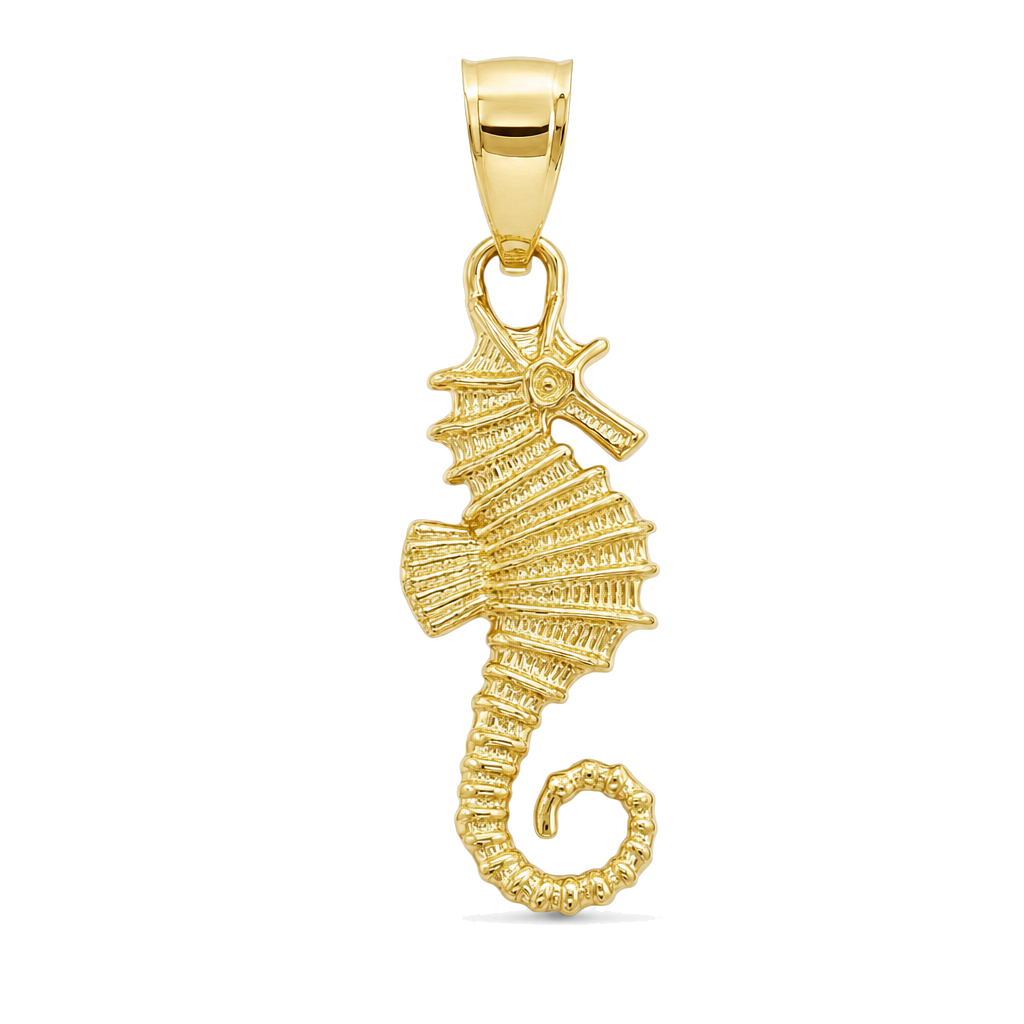 Majestic Sea Horse Gold Charm