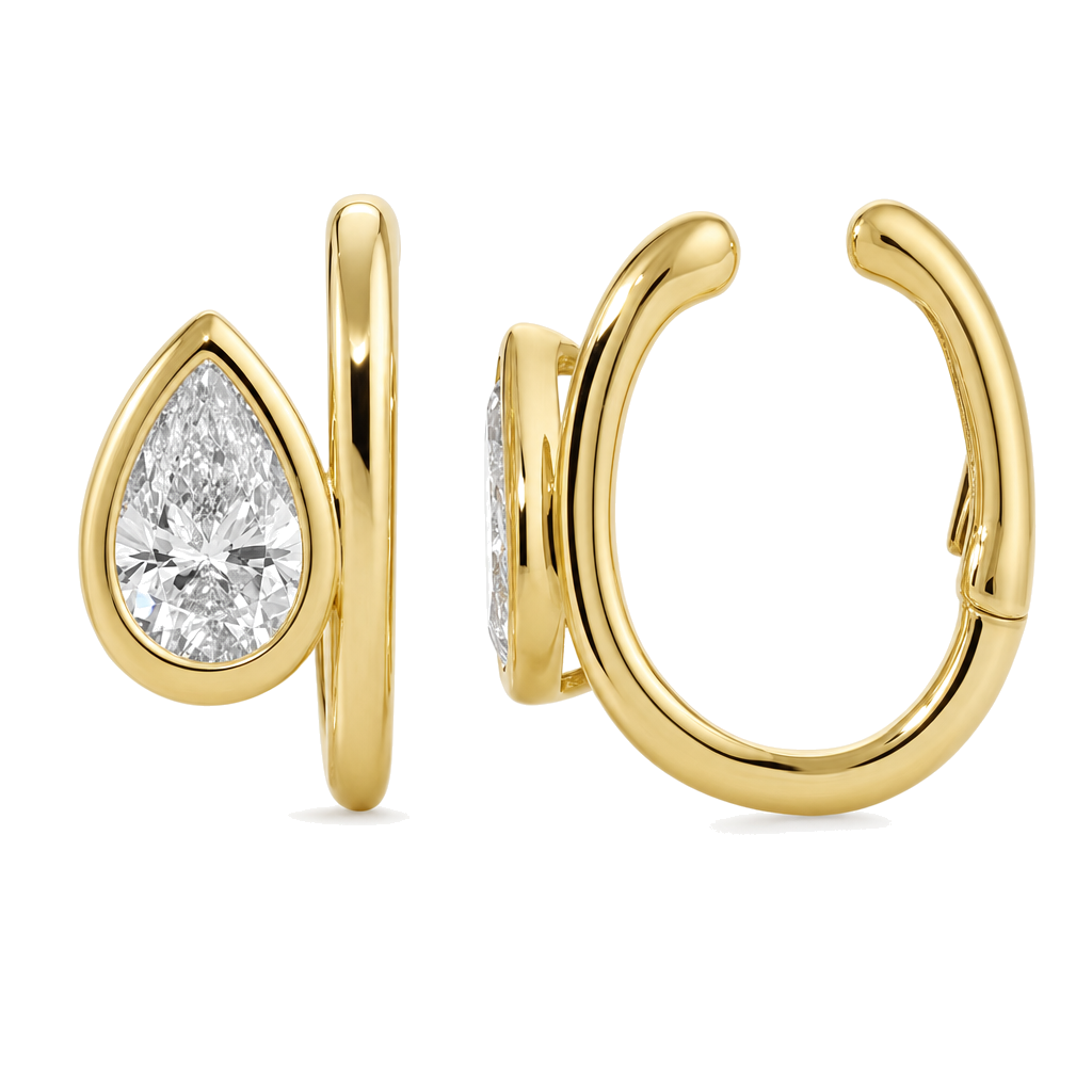 Pear Lab Diamond Bezel Ear Cuff
