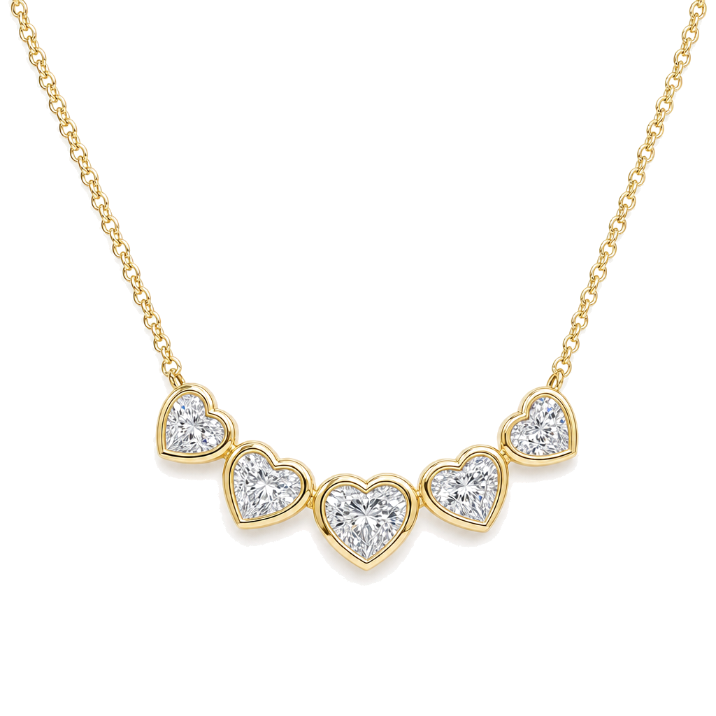 Heart Lab Diamond Necklace