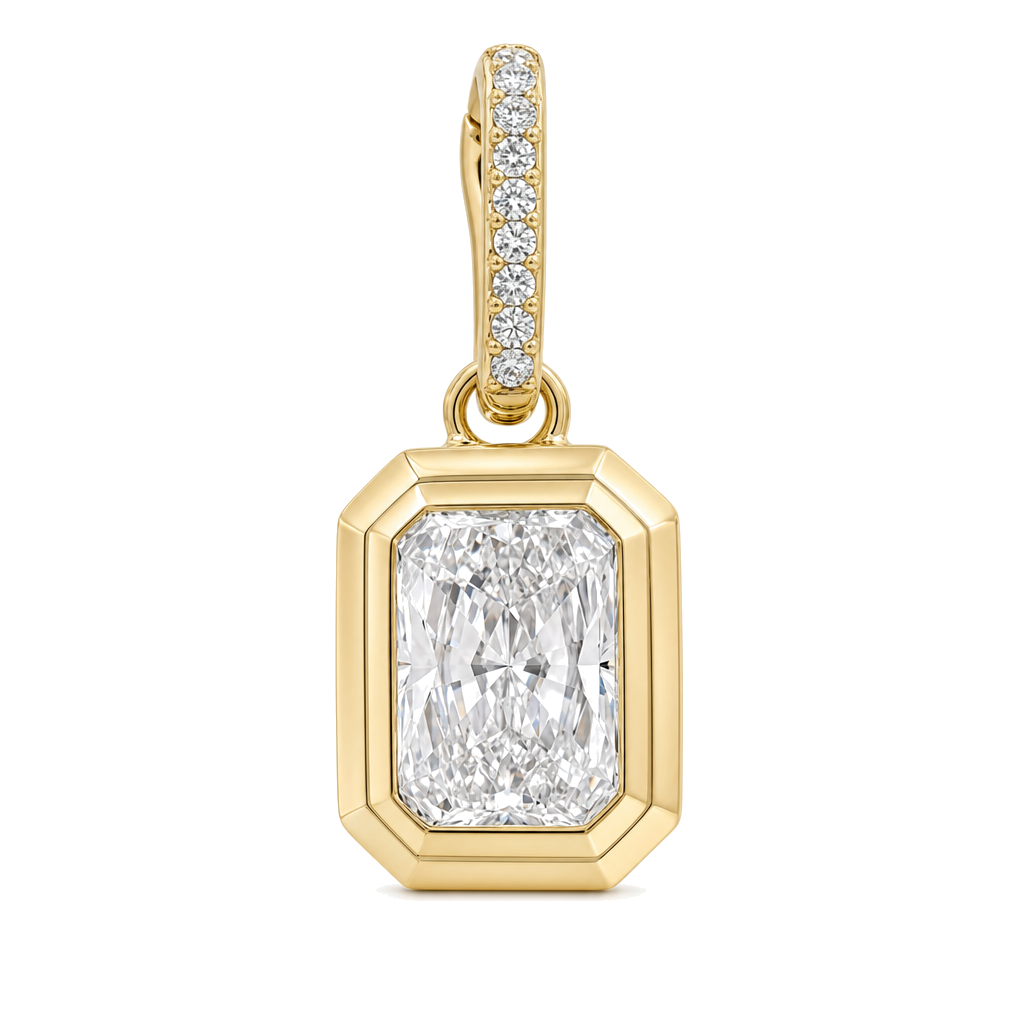 Bezel Lab Diamond Pendant