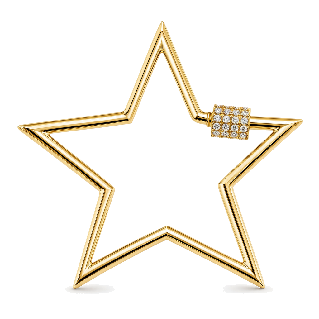 Star Carabiner Lock Diamond Charm Enhancer