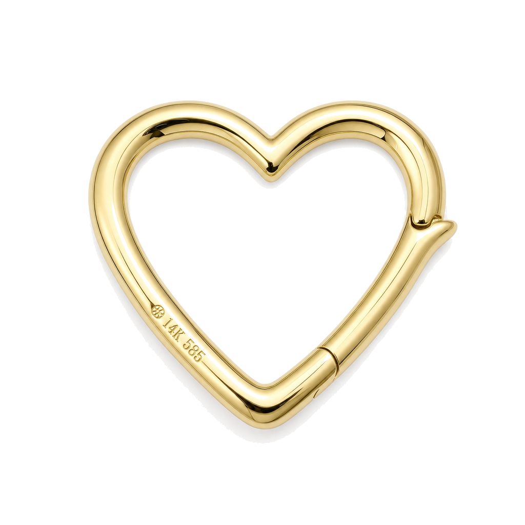 Heart Carabiner Gold Charm Enhancer
