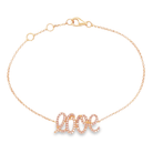 18K Gold Natural Fancy Pink Diamond Love Bracelet Rose Gold Bracelets by Izakov Diamonds + Fine Jewelry | Izakov