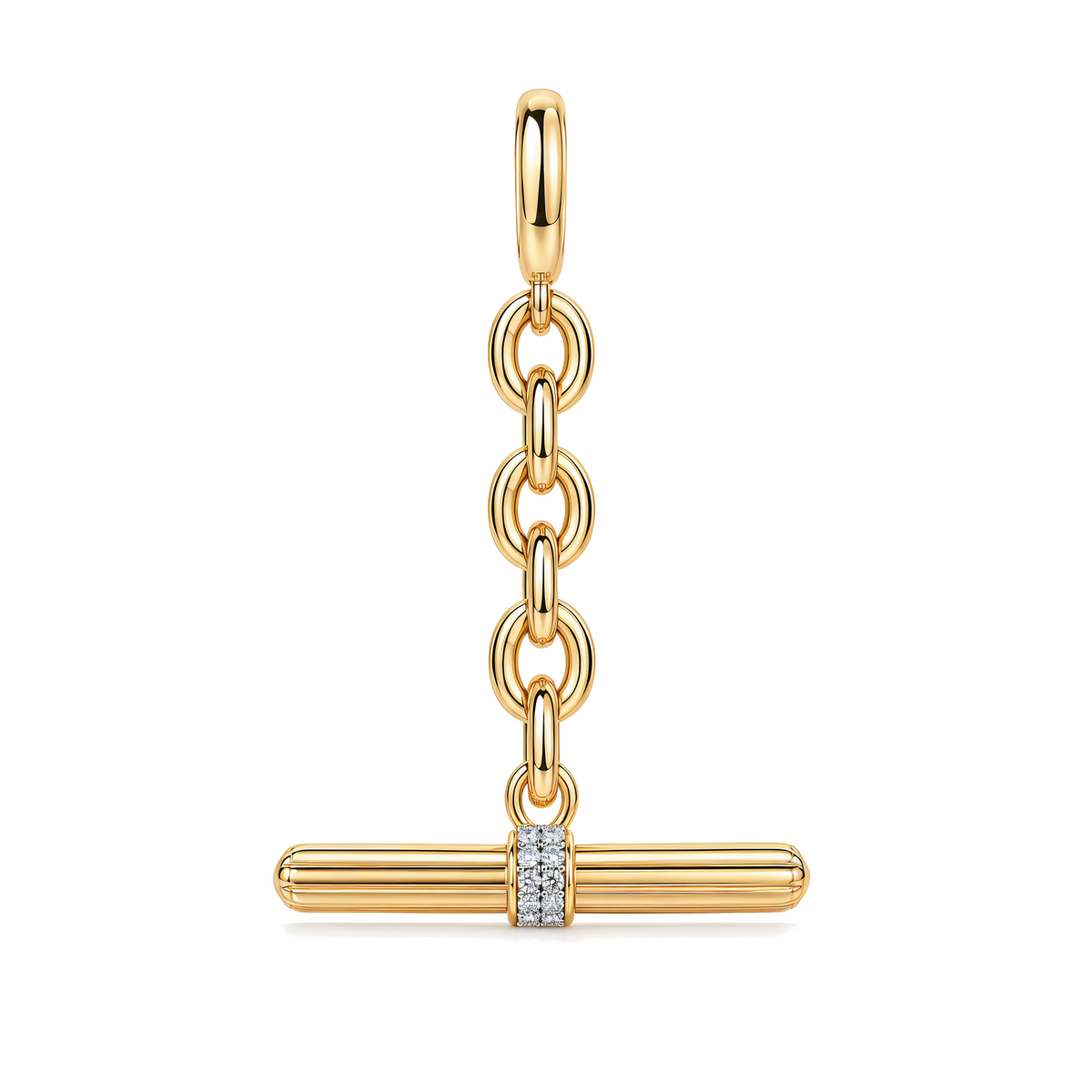 Pave Diamond Toggle Bar Pendant