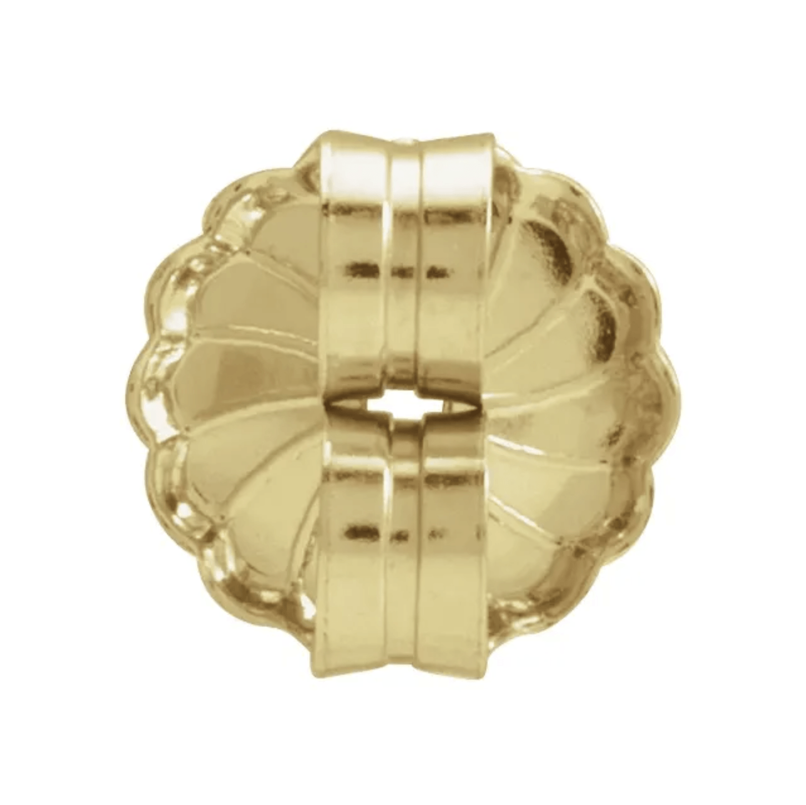 14K Gold Earring Back, designed for secure wear, by Izakov Fine Jewelry, featuring a friction push back butterfly style.