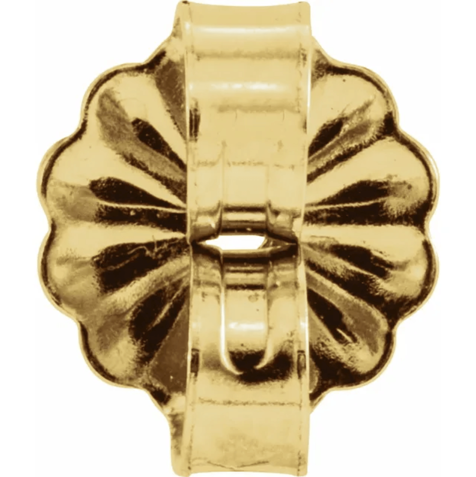 14K Gold Earring Back featuring a secure friction push back butterfly style, by Izakov Fine Jewelry.