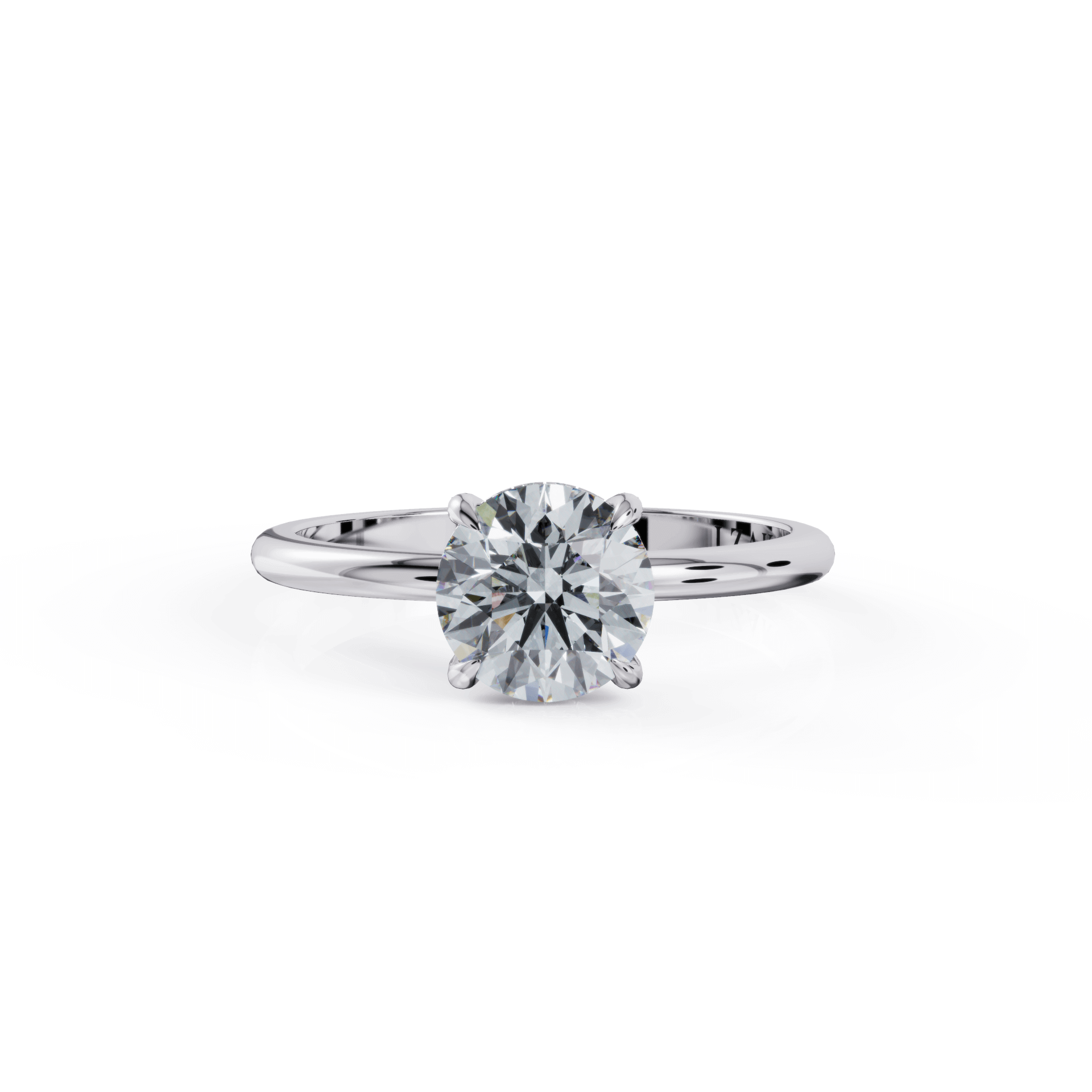 Elegant solitaire diamond engagement ring by premier jewelry brand