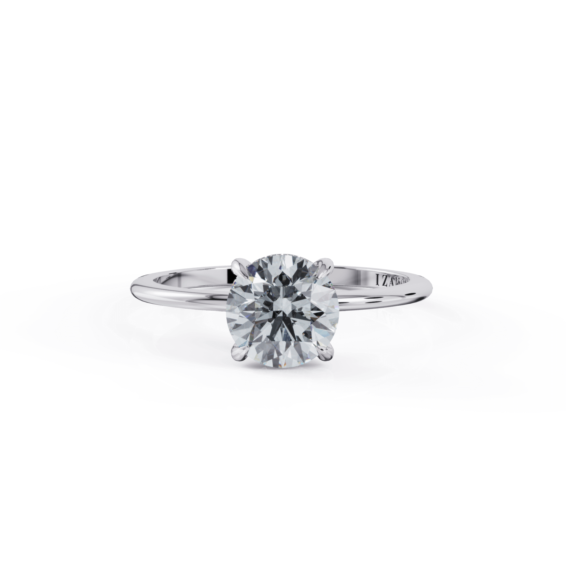 Classic solitaire diamond engagement ring from our exquisite jewelry collection.