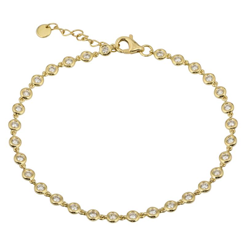 Elegant gold bracelet with sparkling diamonds from our exclusive jewelry collection. Perfect blend of sophistication and luxury.