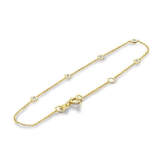 Elegant gold anklet with diamond accents from our premium jewelry collection.