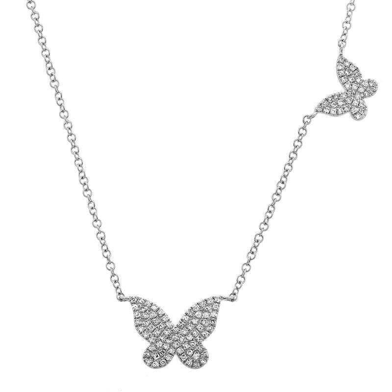 Elegant butterfly necklace with sparkling diamonds - Luxurious jewelry for women by our brand