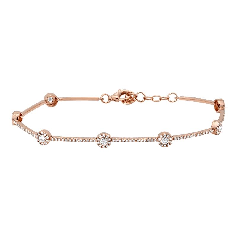 Elegant rose gold bracelet with diamond accents from our premium jewelry collection.