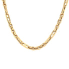 14K Gold Mixed Mariner Link Necklace 4.9mm / 16" / Yellow Gold Izakov Diamonds + Fine Jewelry