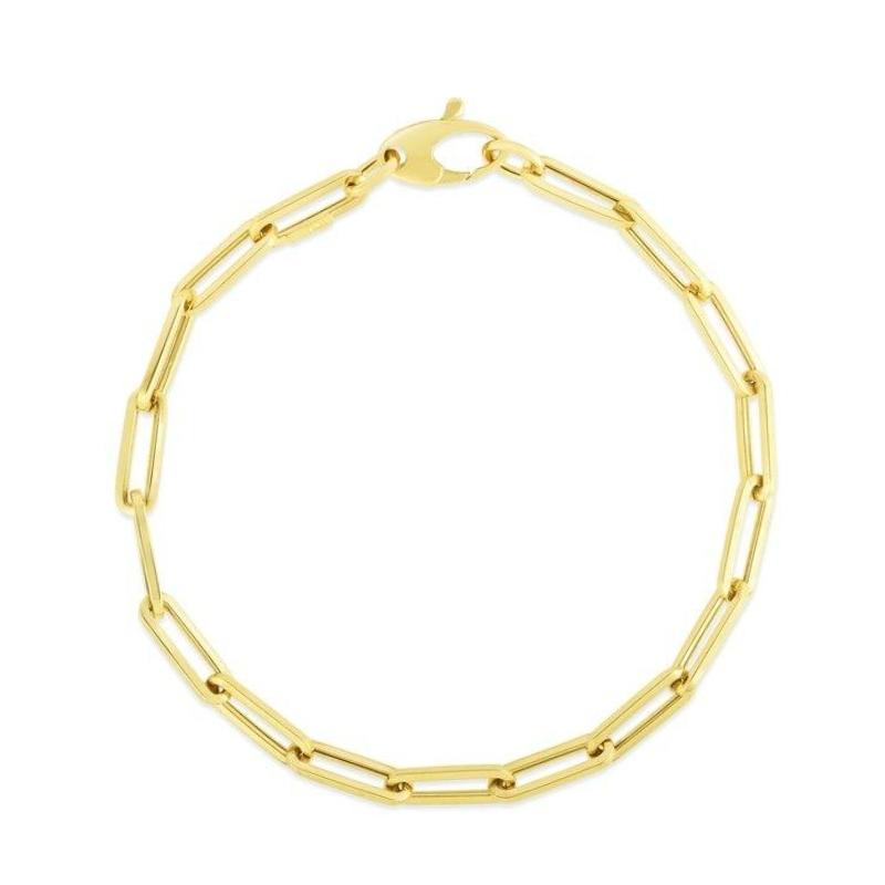 Gold link chain bracelet from our exclusive jewelry collection