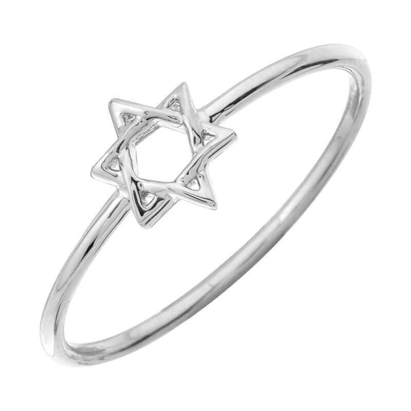 Elegant sterling silver star ring from our jewelry collection