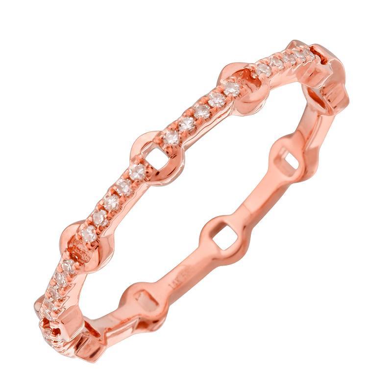 Elegant rose gold ring with diamond accents from our exclusive jewelry collection. Perfect for special occasions and everyday elegance.