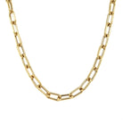 14K Gold Rounded Oval Cable Link Necklace S 16" Yellow Gold Necklaces by Izakov Diamonds + Fine Jewelry | Izakov