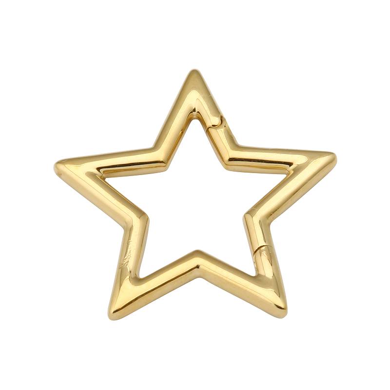 Gold star-shaped charm pendant for jewelry from our luxury collection