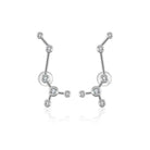 18K Gold Scorpio Constellation Diamond Earrings Izakov Diamonds + Fine Jewelry