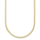14K Gold 3mm Flat Cuban Chain Link Necklace - Necklaces - Izakov Diamonds + Fine Jewelry