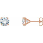 Rose gold diamond stud earrings from our luxury jewelry collection