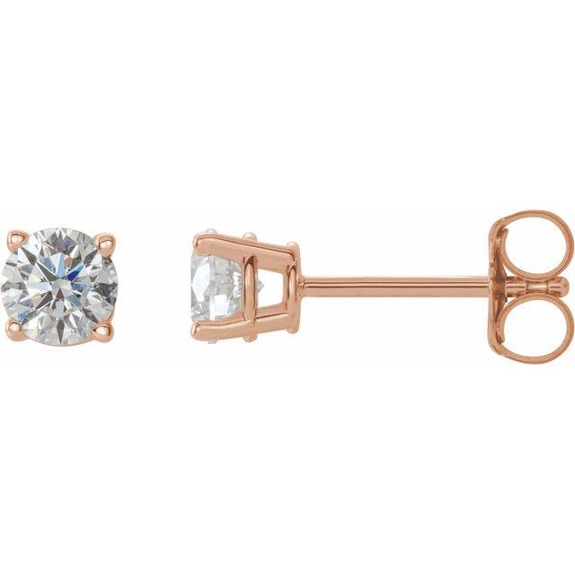 Rose gold diamond stud earrings from our luxury jewelry collection