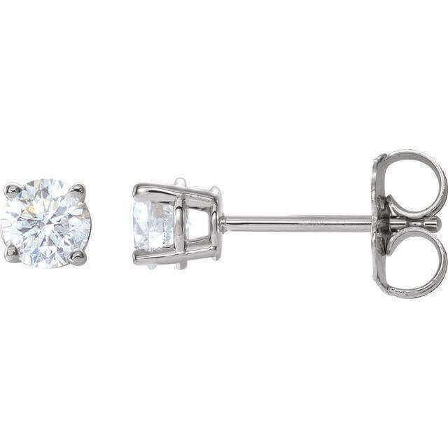 Diamond stud earrings for women, elegant and timeless jewelry piece.